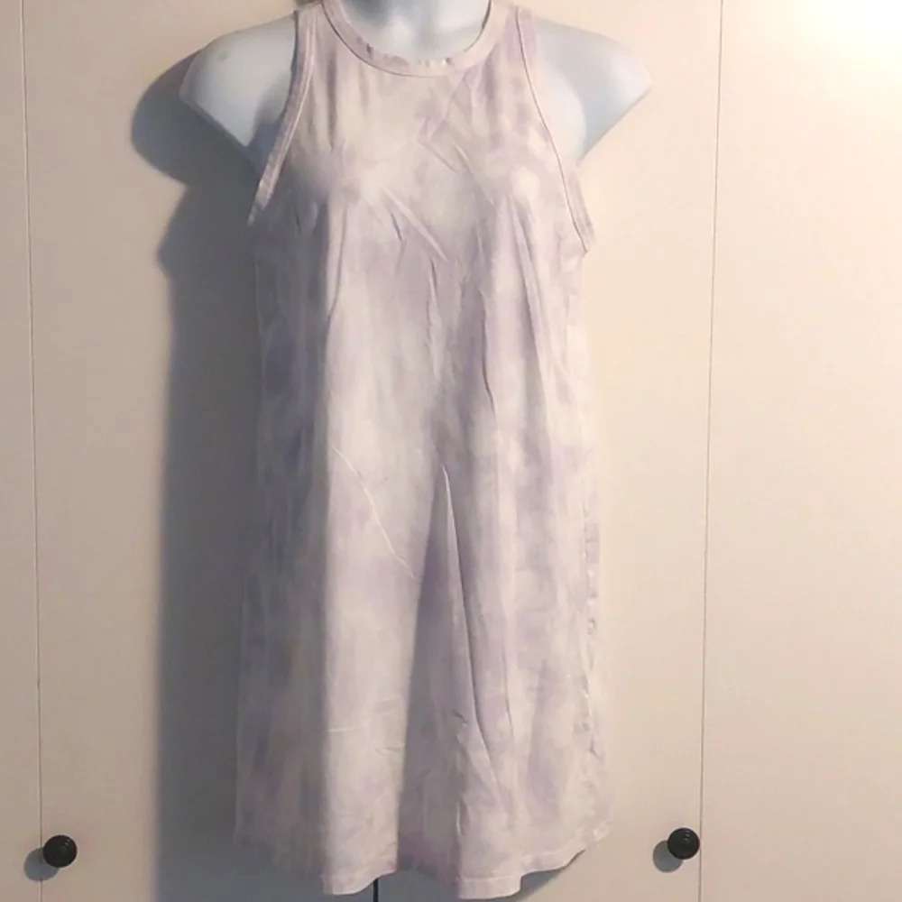 Lavender tie-dye sundress tankdress summer dress Size Large nwot